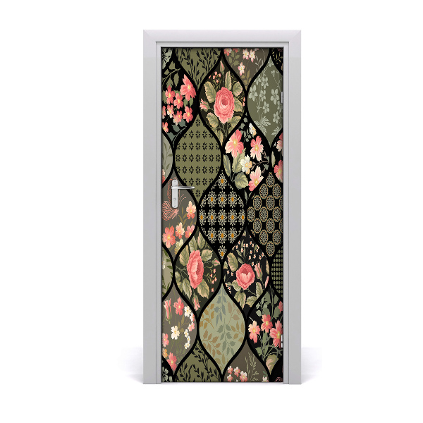 Autocollant De Porte Fleuri Motif Tulup Fr