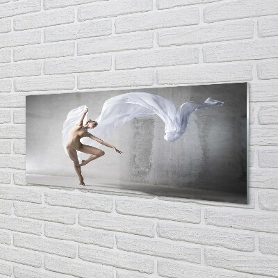 Tableaux sur verre acrylique Femme qui danse matériel blanc