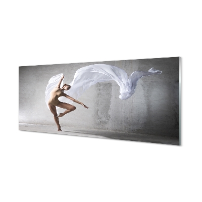 Tableaux sur verre acrylique Femme qui danse matériel blanc
