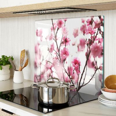 Planche à découper verre Fleurs de cerisier en fleurs