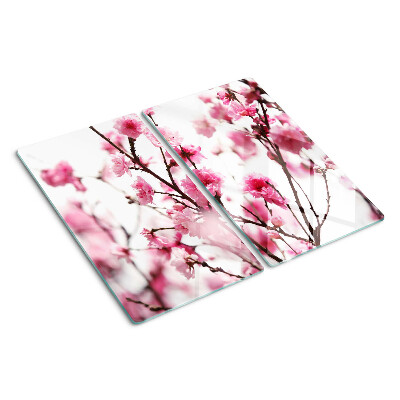Planche à découper verre Fleurs de cerisier en fleurs