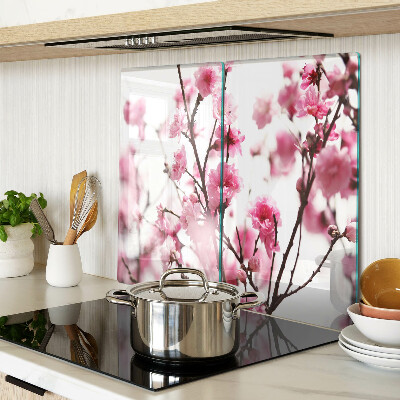 Planche à découper verre Fleurs de cerisier en fleurs
