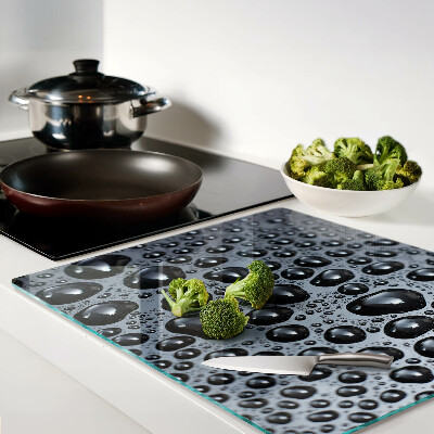 Planche à découper verre Gouttes d'eau sur le verre
