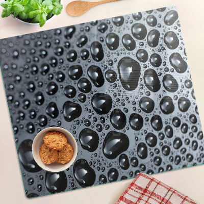 Planche à découper verre Gouttes d'eau sur le verre