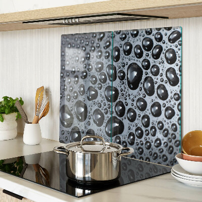 Planche à découper verre Gouttes d'eau sur le verre