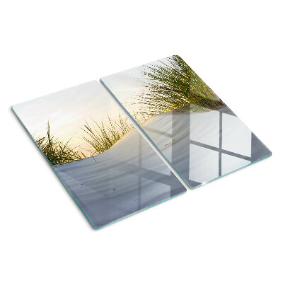 Planche à découper verre L'herbe verte contre le ciel