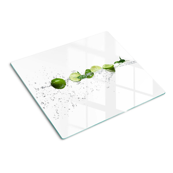 Planche à découper verre Citrons dans l'eau