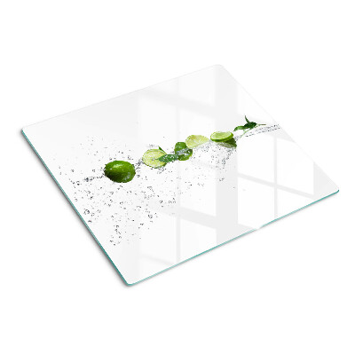 Planche à découper verre Citrons dans l'eau