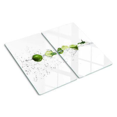 Planche à découper verre Citrons dans l'eau