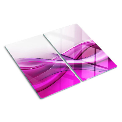 Planche à découper verre Des vagues dans des tons roses