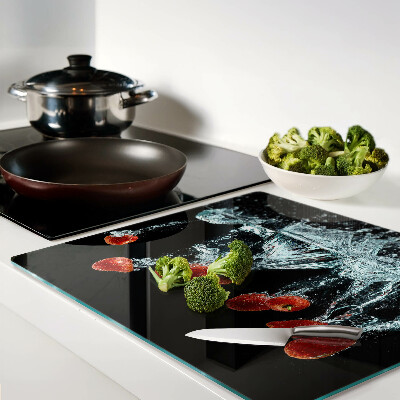 Planche à découper verre Fraises à l'eau
