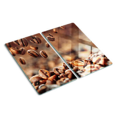Planche à découper en verre Grains de café en mouvement