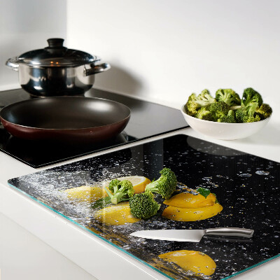 Planche à découper en verre Citrons dans l'eau