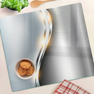Planche à découper en verre Motif abstrait avec des lignes