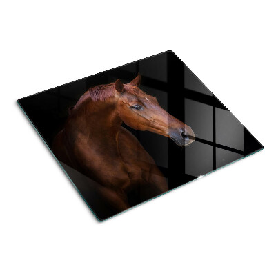 Planche à découper verre Portrait d'un cheval