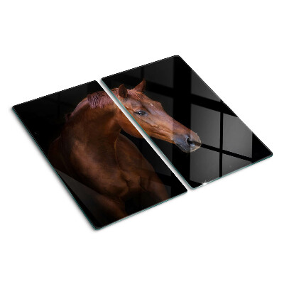 Planche à découper verre Portrait d'un cheval