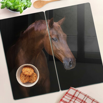 Planche à découper verre Portrait d'un cheval