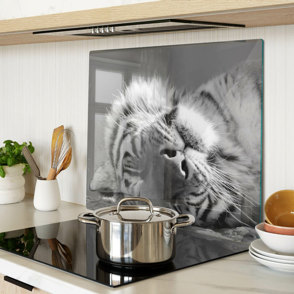 Tulup Planche De Cuisine En Verre 60x52 - Tigre Du Bengale | UK