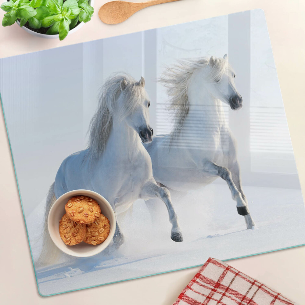 Tulup Panneaux De Cuisine Sur Verre - 100x50cm - Cheval Caca