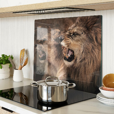 Planche à découper en verre Lions rugissants