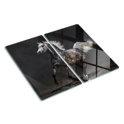 Planche à découper en verre Un cheval tacheté en fuite