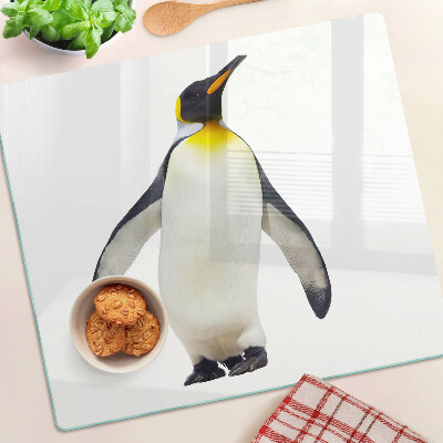 Planche à découper en verre Pingouin sur la glace