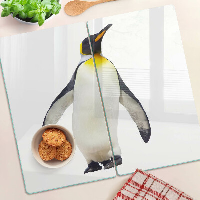 Planche à découper en verre Pingouin sur la glace