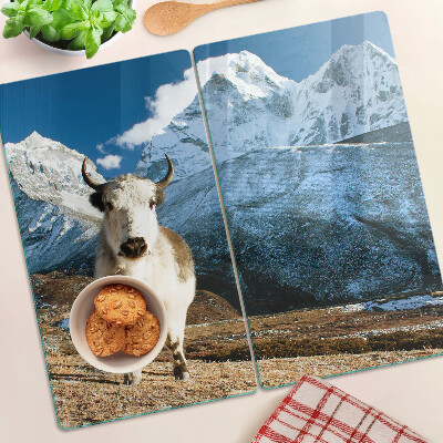 Planche à découper en verre Vache dans les montagnes