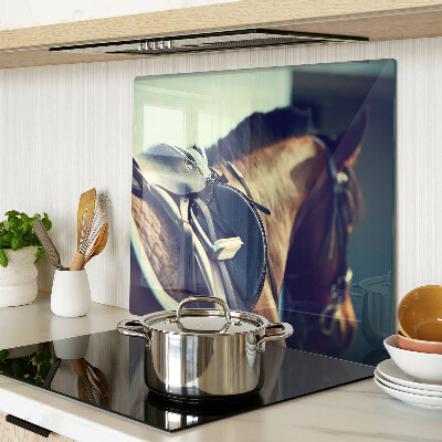Planche à découper verre Chevaux et accessoires d'équitation