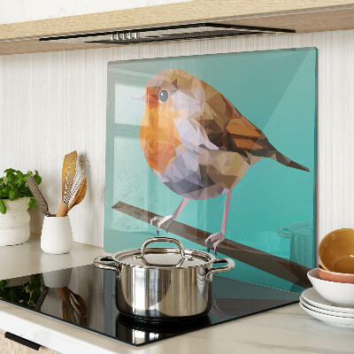 Planche à découper en verre Oiseau low poly