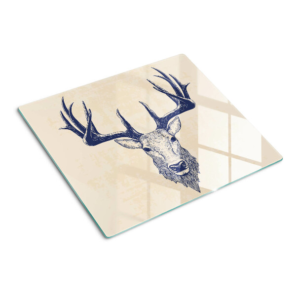 Planche à découper en verre Élan avec bois