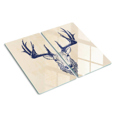 Planche à découper en verre Élan avec bois