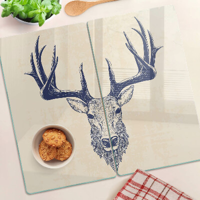 Planche à découper en verre Élan avec bois