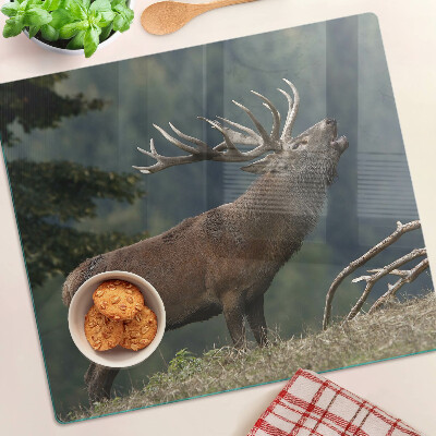 Planche à découper verre Cerf dans son habitat naturel