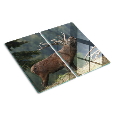 Planche à découper verre Cerf dans son habitat naturel