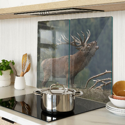 Planche à découper verre Cerf dans son habitat naturel