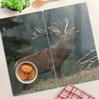 Planche à découper verre Cerf dans son habitat naturel