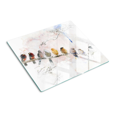 Planche à découper verre Oiseaux sur une branche