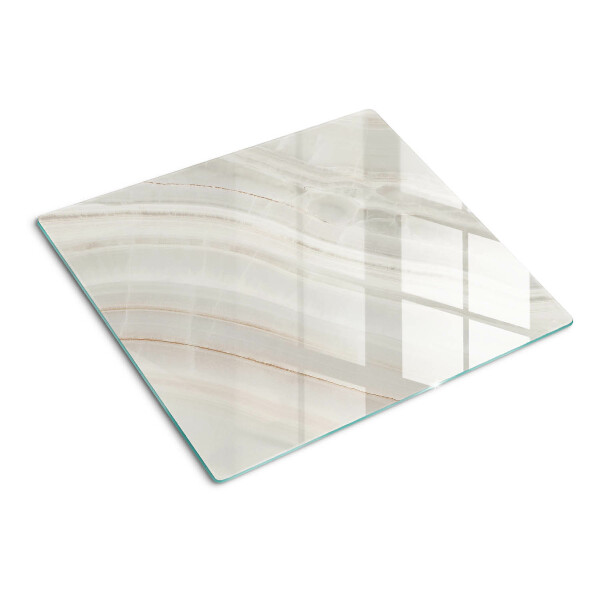 Planche à découper en verre Marbre avec des fils d'or