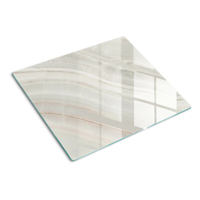 Planche à découper en verre Marbre avec des fils d'or