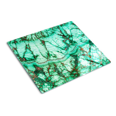 Planche à découper verre Marbre dans les tons de vert