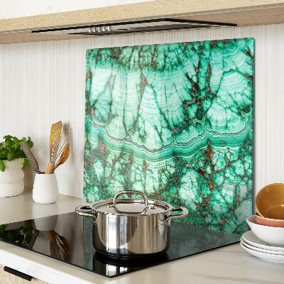 Planche à découper verre Marbre dans les tons de vert