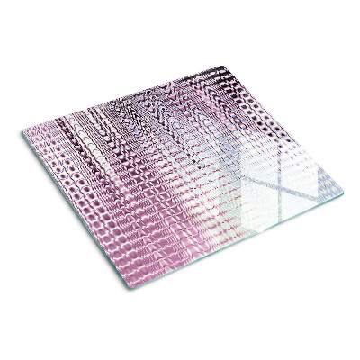 Planche à découper en verre Des vagues dans des tons roses