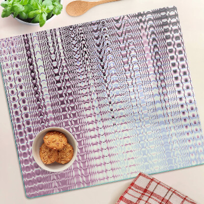 Planche à découper en verre Des vagues dans des tons roses