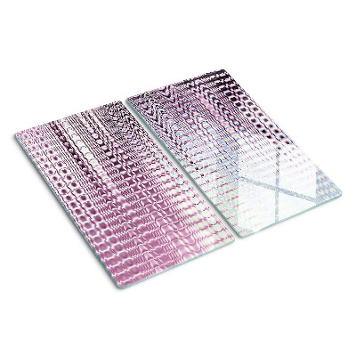 Planche à découper en verre Des vagues dans des tons roses