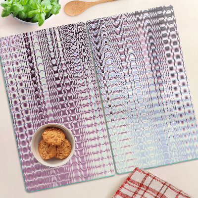 Planche à découper en verre Des vagues dans des tons roses
