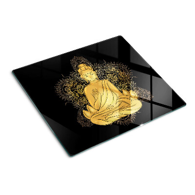 Planche à découper en verre Bouddha en méditation