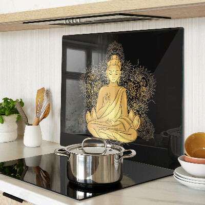 Planche à découper en verre Bouddha en méditation