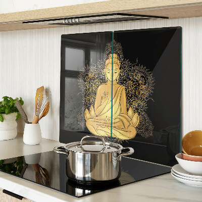 Planche à découper en verre Bouddha en méditation