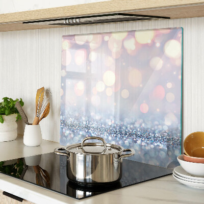 Planche à découper en verre Lumières scintillantes avec accent de diamant